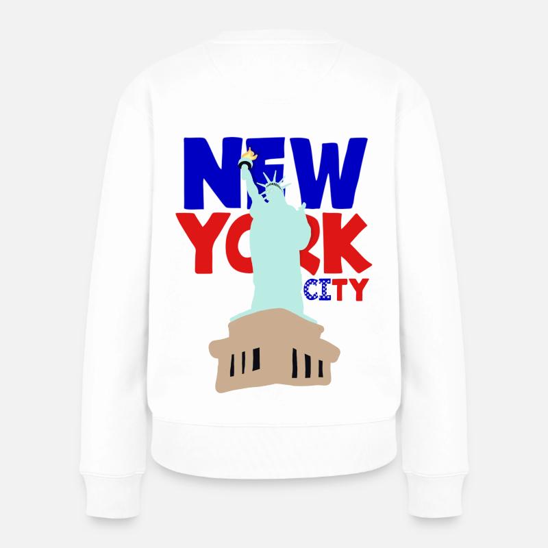 New York City  - Pull Premium bio Femme - blanc