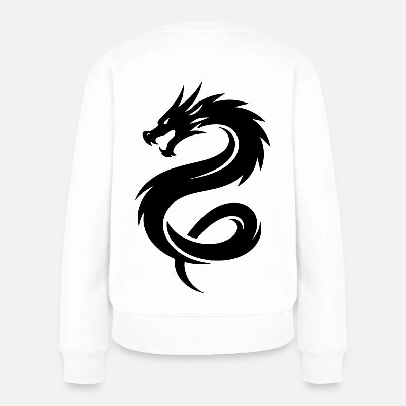 Dragon d’Asie - Pull Premium bio Femme - blanc