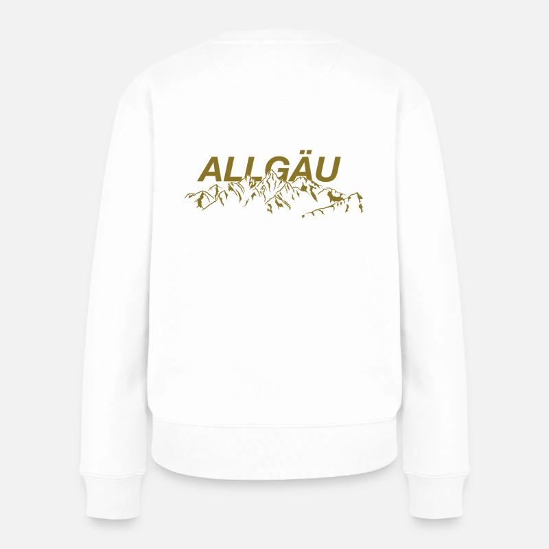 Allgäuer Berge - Frauen Premium Bio Pullover - Weiß