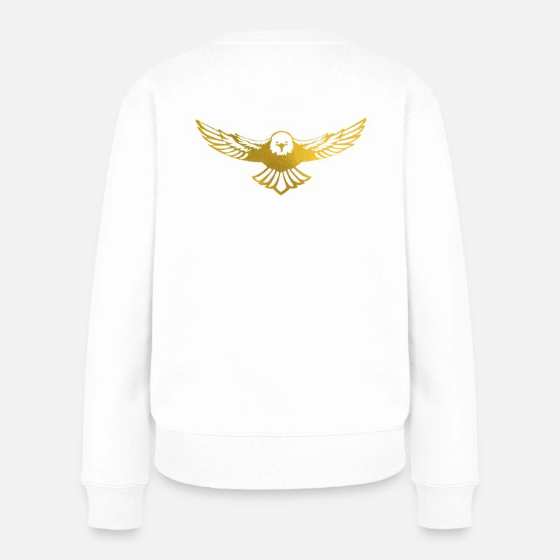 Aigle en or - Pull Premium bio Femme - blanc