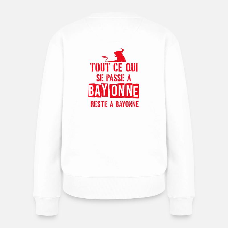 Feria de Bayonne - Pull Premium bio Femme - blanc