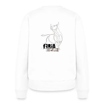 Féria de Nîmes - Arena von Nîmes - Frauen Premium Bio Pullover - Weiß - Hinten - Julia (174cm)