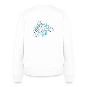 Esoterisches Symbol der Magie - Frauen Premium Bio Pullover - Weiß - Hinten - Julia (174cm)
