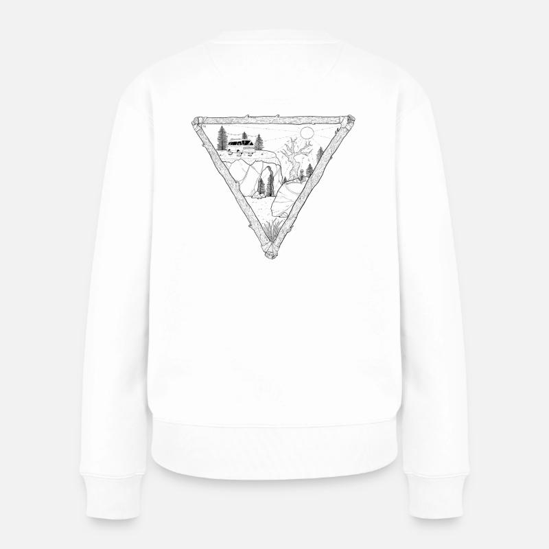 Skelett Bus - Frauen Premium Bio Pullover - Weiß