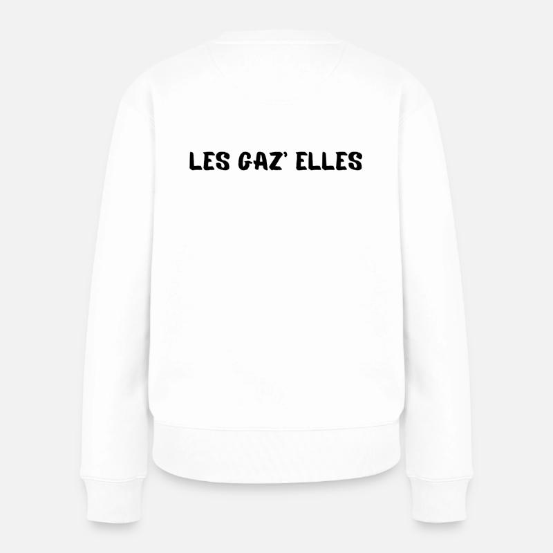 Die Gaz'elles - Frauen Premium Bio Pullover - Weiß