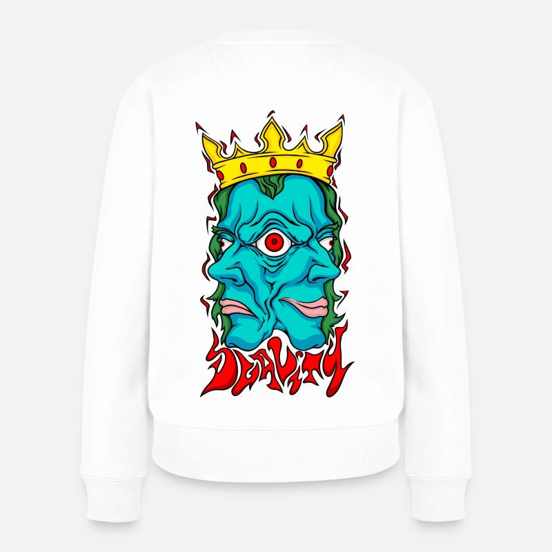 Duality II - Women's Premium Organic Jumper - white