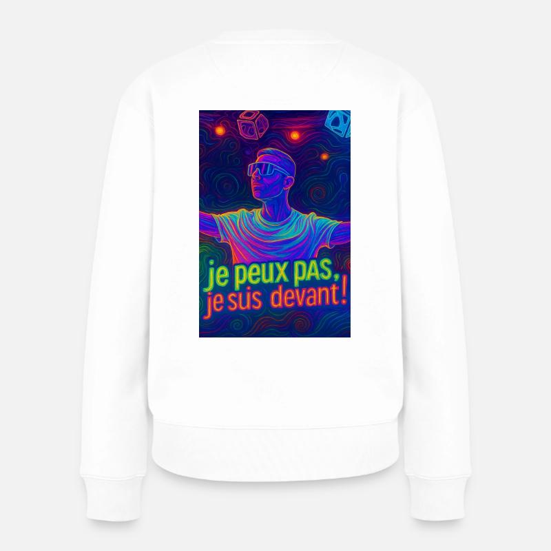 Techno - Frauen Premium Bio Pullover - Weiß
