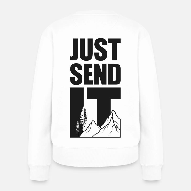 Just Send It - Black - Women's Premium Organic Jumper - white