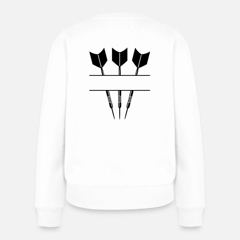 Three Darts one Color-Drei Darts eine Farbe 2.1 - Women's Premium Organic Jumper - white