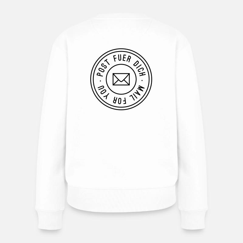 Post fuer dich - Frauen Premium Bio Pullover - Weiß