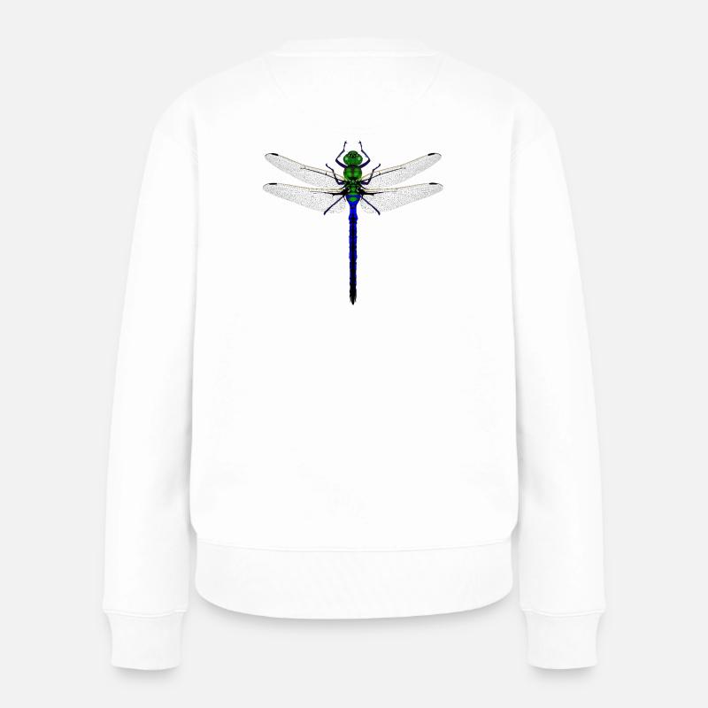 Femme de conception combinée Kybalion Libellule Néon - Pull Premium bio Femme - blanc