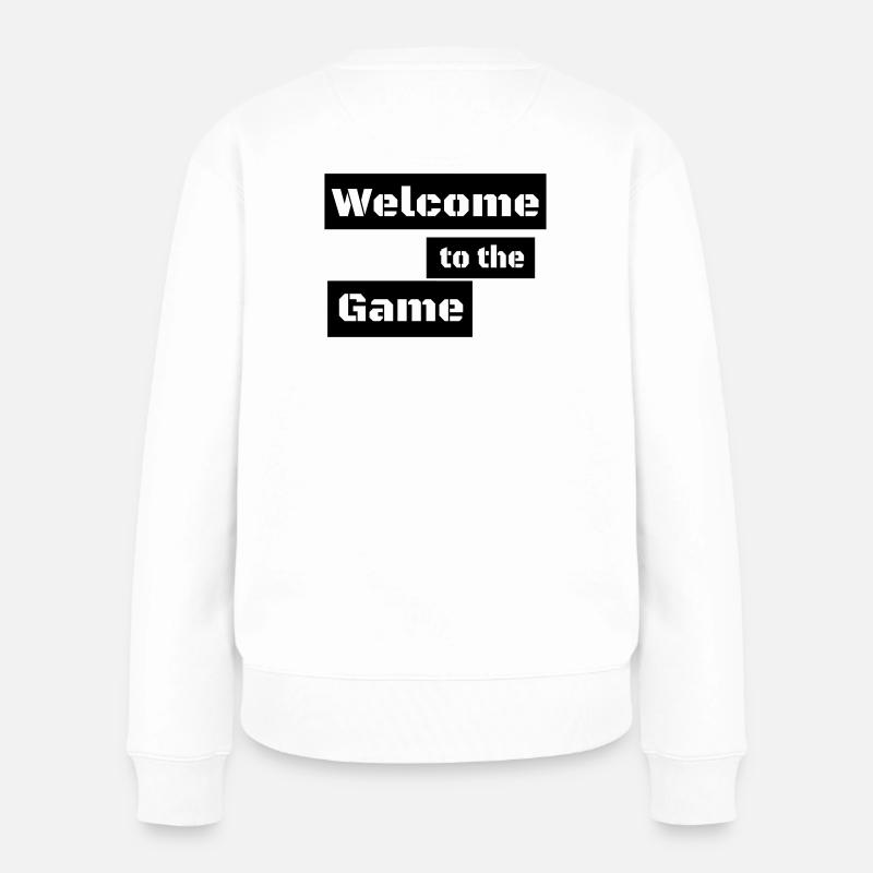 BIENVENUE DANS LE JEU - Pull Premium bio Femme - blanc
