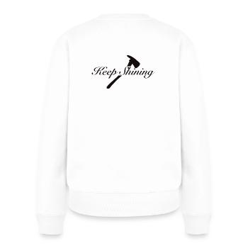 Keep Shining - Women's Premium Organic Jumper - white - Back - Julia (174cm)