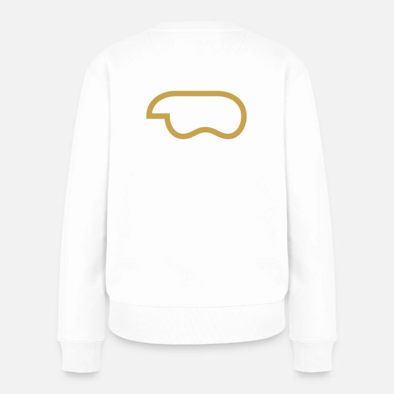 Or du contour de la manette - Pull Premium bio Femme - blanc