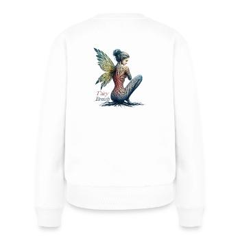 La Fée Musette by FairyBreizh - Pull Premium bio Femme - blanc - Dos - Julia (174cm)