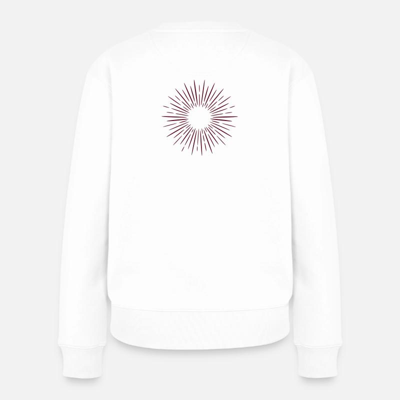 sonne - Frauen Premium Bio Pullover - Weiß