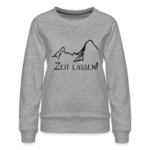 Watzmann Zeit lassen - Frauen Premium Pullover