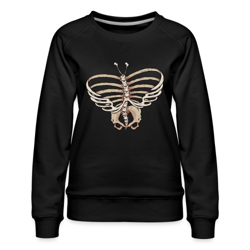 Schmetterling Skelett - Frauen Premium Pullover