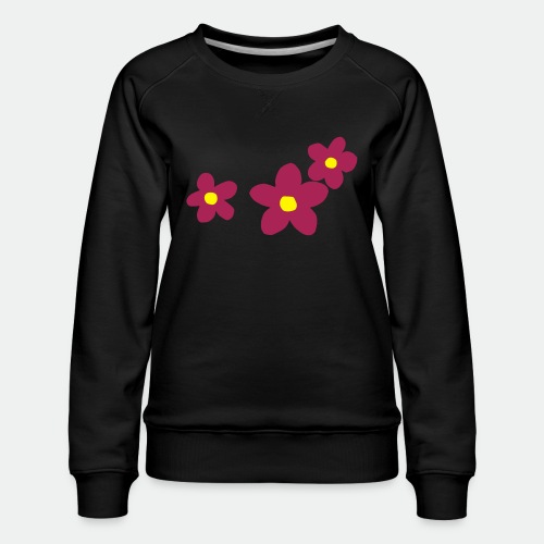 Three Flowers - Women's Premium Sweatshirt