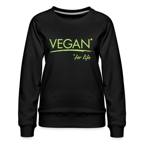 vegan for life 1c - Frauen Premium Pullover