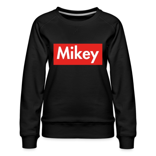 Mikey Box Logo - Women's Premium Sweatshirt