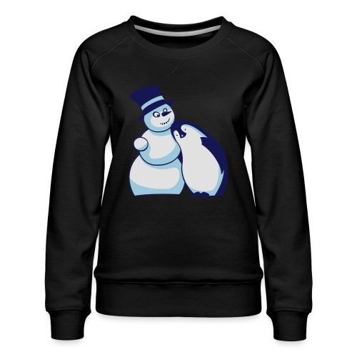 Schneemann und Pinguin - Frauen Premium Pullover