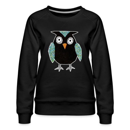 Collage mosaic owl - Women's Premium Sweatshirt