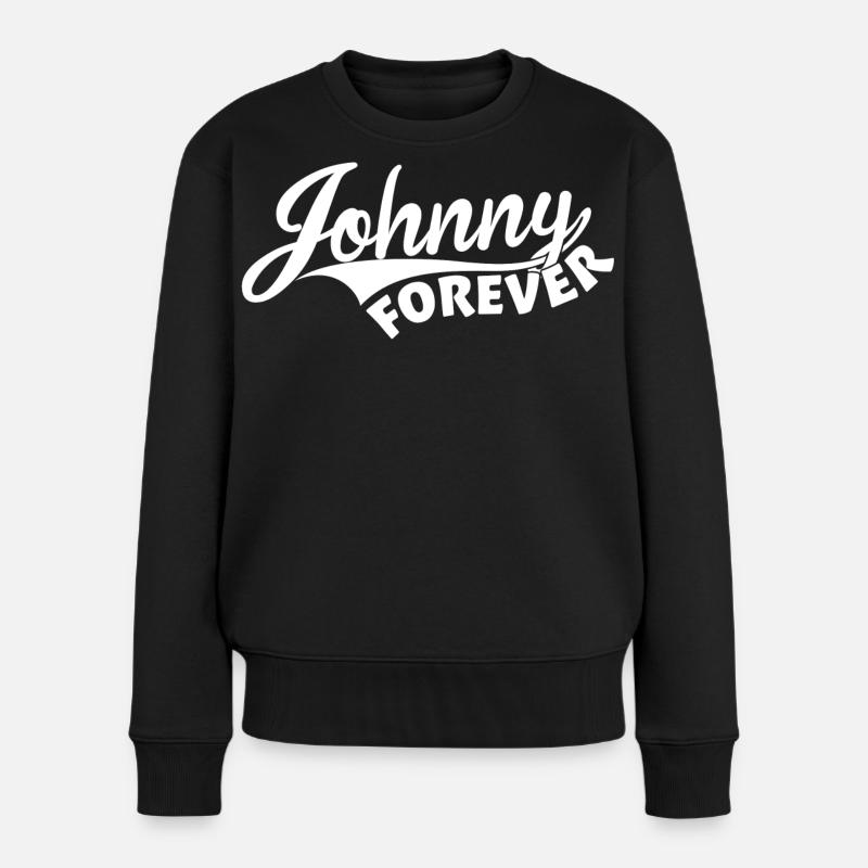 Johnny Forever - Pull Premium bio Femme - noir