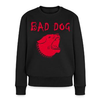 Wicked dog - Women's Premium Organic Jumper - black - Front - Julia (174cm)