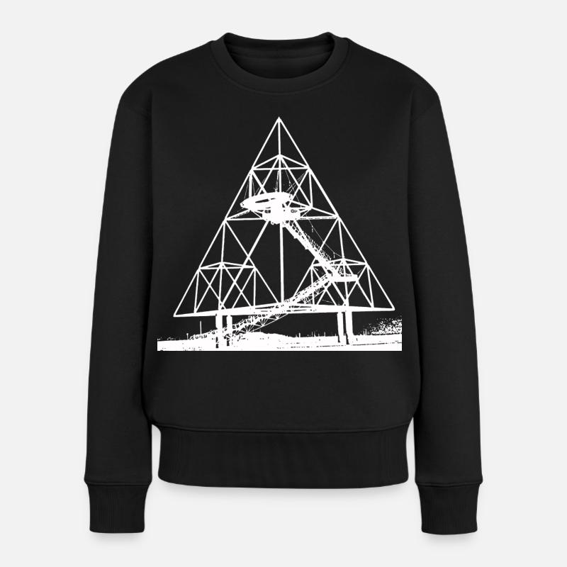 TÉTRAÈDER BLANC - Pull Premium bio Femme - noir