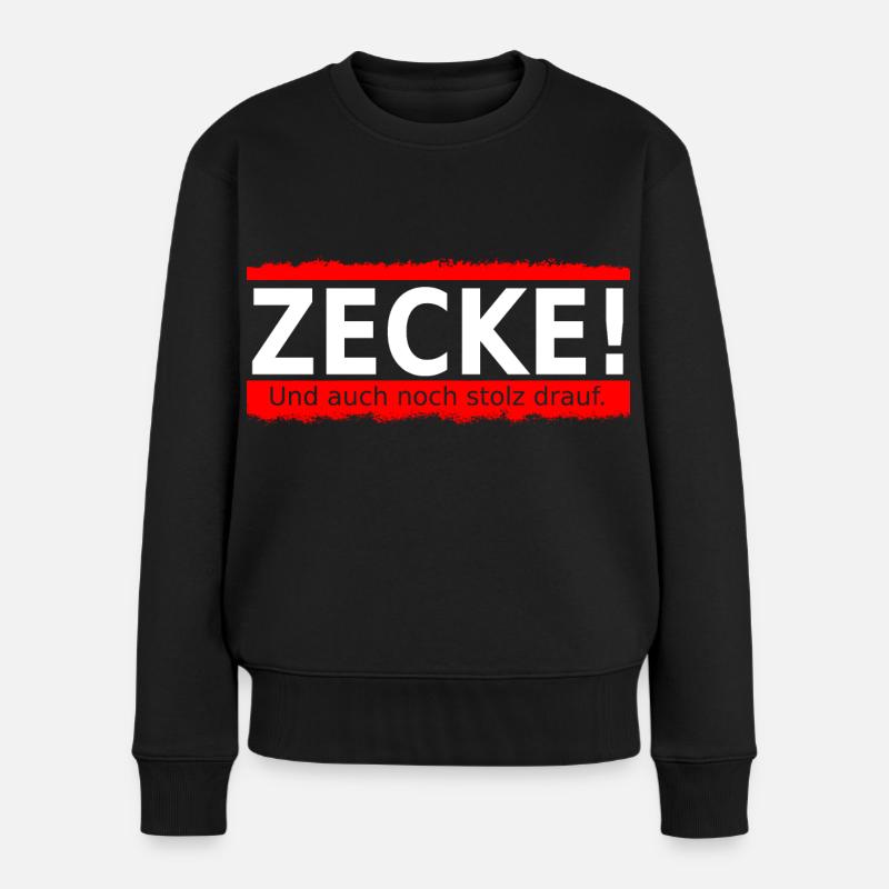 Zecke - Frauen Premium Bio Pullover - Schwarz