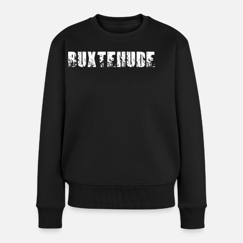 Buxtehude - Frauen Premium Bio Pullover - Schwarz