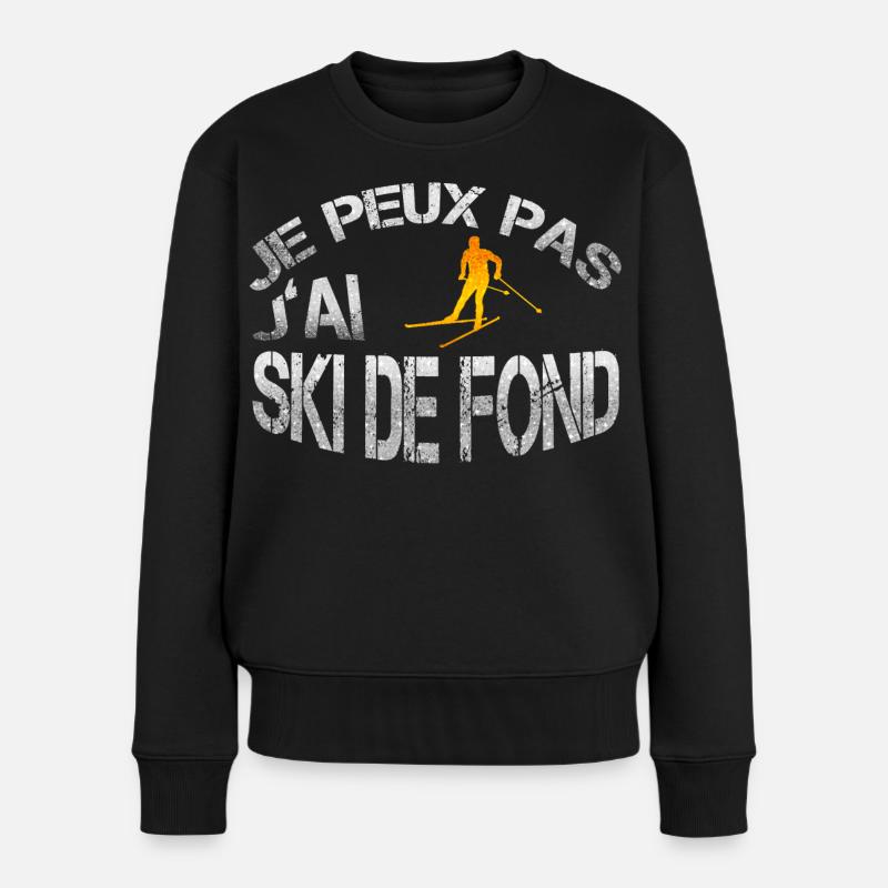 Ski de fond - Pull Premium bio Femme - noir