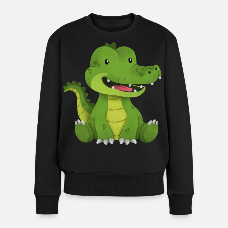 crocodile - Pull Premium bio Femme - noir