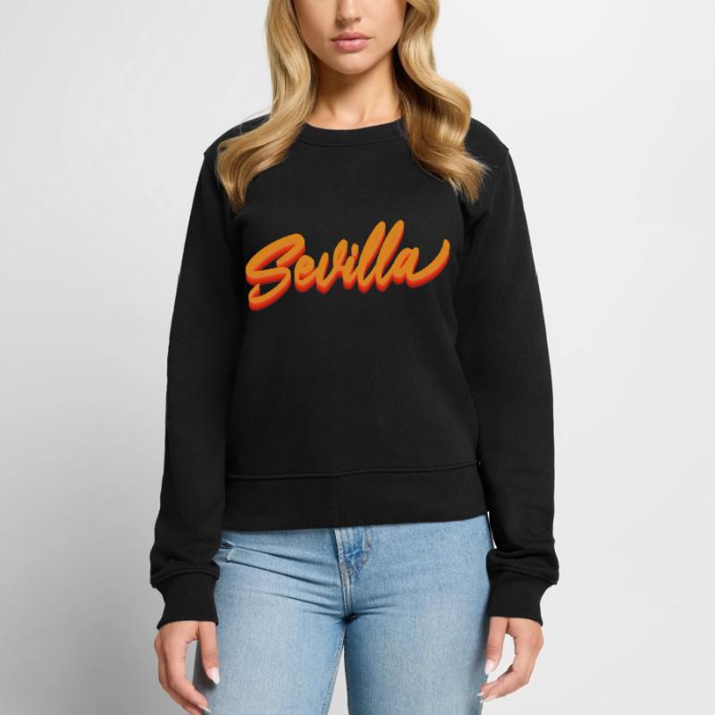 Sevilla Gradient Script Logo Women's Premium Organic Jumper