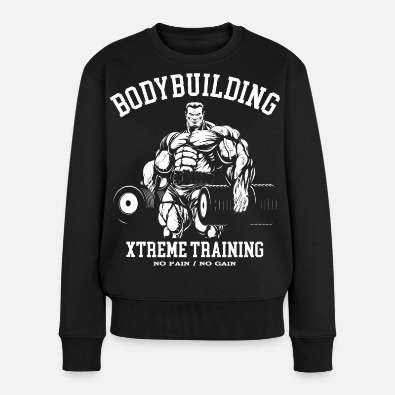 gym de remise en forme de culturisme - Pull Premium bio Femme - noir