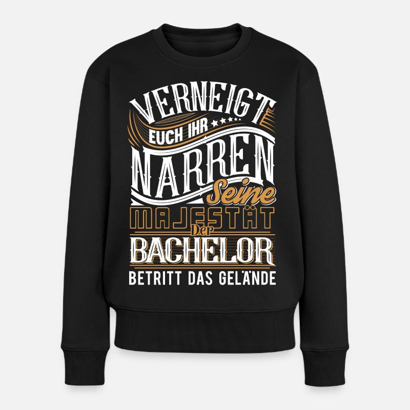 Bachelor - Frauen Premium Bio Pullover - Schwarz