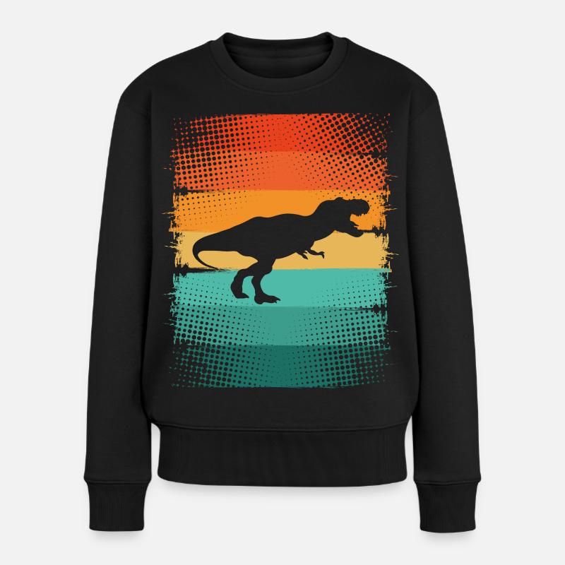 Dinosaure T-Rex Dino - Pull Premium bio Femme - noir