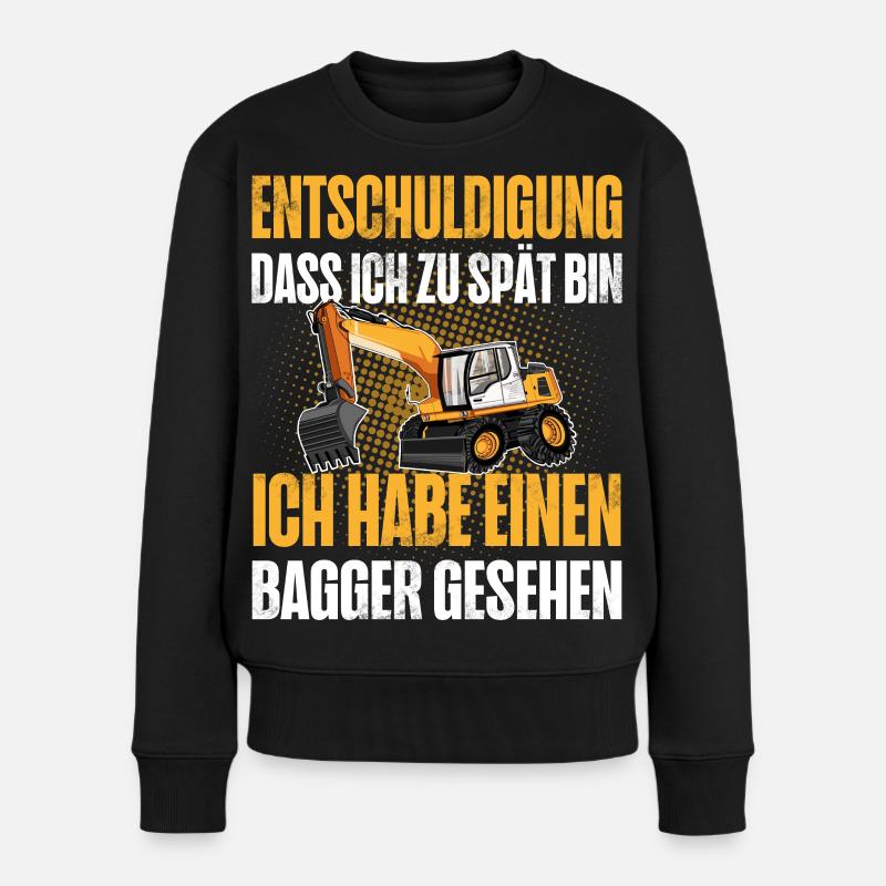 Bagger - Frauen Premium Bio Pullover - Schwarz