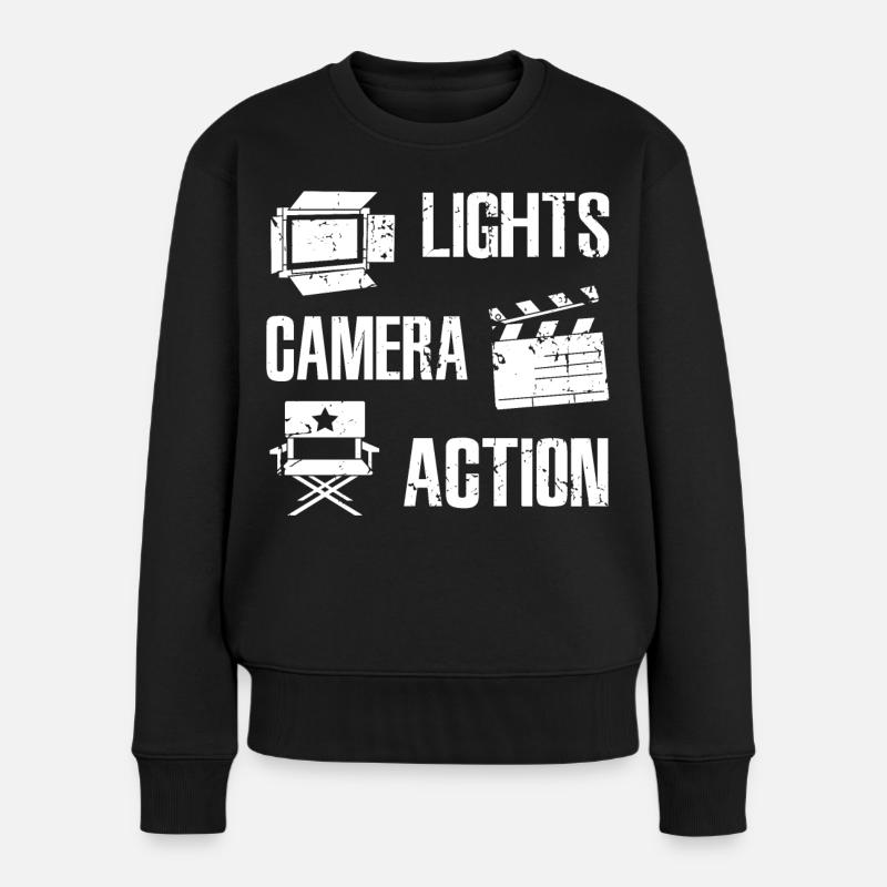 Cinéaste - Pull Premium bio Femme - noir