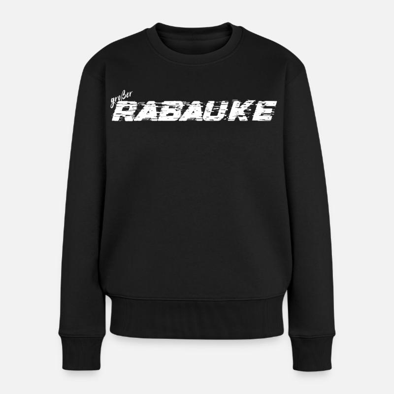 Großer Rabauke - Frauen Premium Bio Pullover - Schwarz