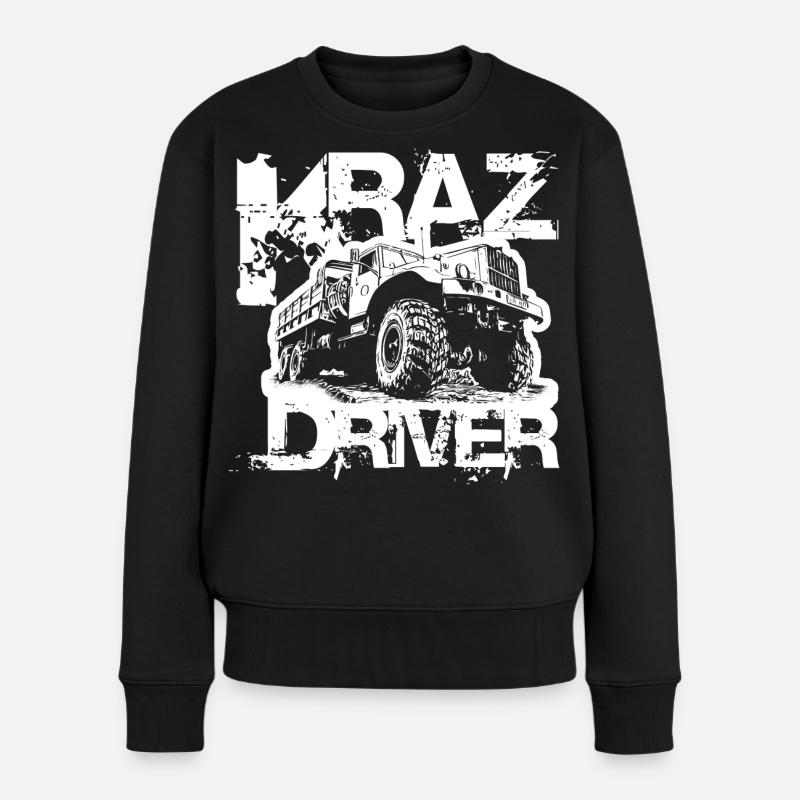 KRAZ Driver - Frauen Premium Bio Pullover - Schwarz
