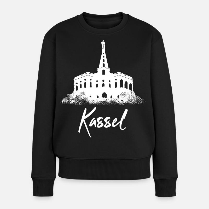 Kassel - Frauen Premium Bio Pullover - Schwarz