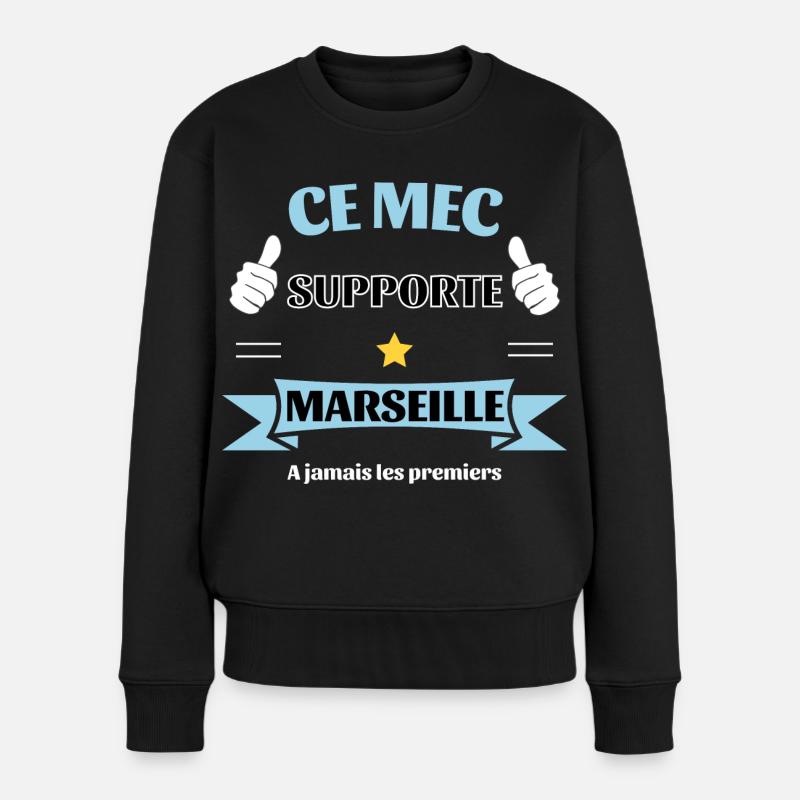 Ce mec supporte Marseille - Pull Premium bio Femme - noir