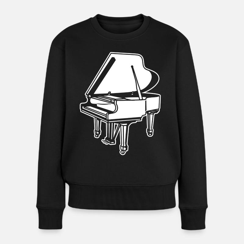 Flügel - Frauen Premium Bio Pullover - Schwarz