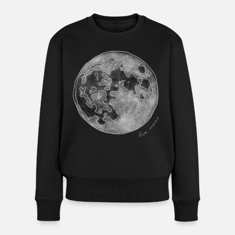 MOND - Frauen Premium Bio Pullover - Schwarz