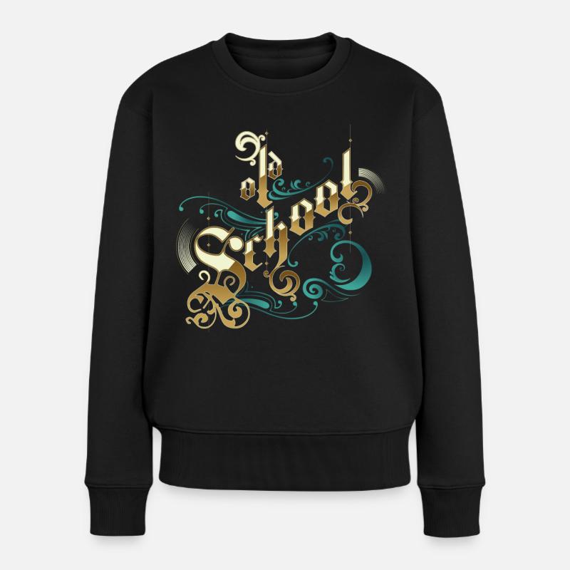 Old school - Pull Premium bio Femme - noir