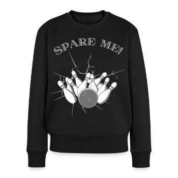 Spare Me Ten Pin Bowling - Ten Pin Bowling T-Shirt - Pull Premium bio Femme - noir - Devant - Julia (174cm)