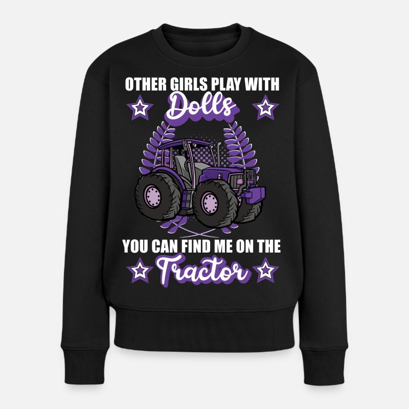 Tracteur Farmer Farmer Farm Gift - Pull Premium bio Femme - noir