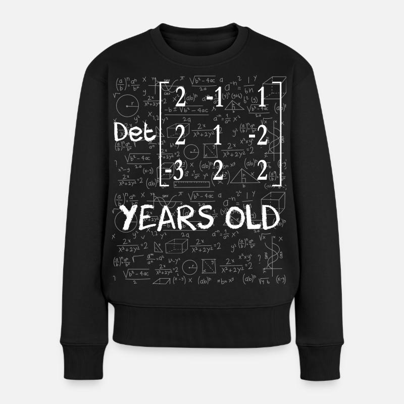 17. Geburtstag 17 Jahre Matrixdeterminante - Frauen Premium Bio Pullover - Schwarz